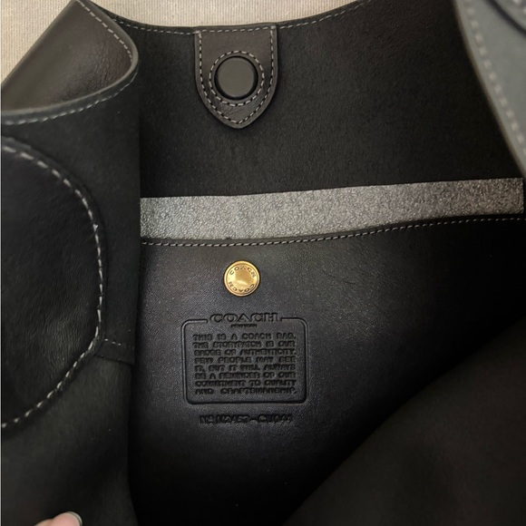 Coach Brooklyn SB 39 Black Leather Hobo Bag - Picture 7 of 8